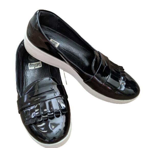 Fitflop Fringey Slip-on Sneaker SZ 8 - Picture 2 of 9